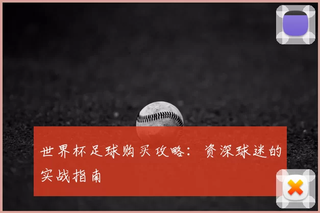 世界杯足球购买攻略:资深球迷的实战指南