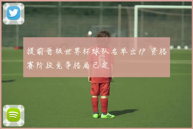 提前晋级世界杯球队名单出炉 资格赛阶段竞争格局已定