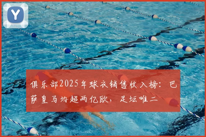 俱乐部2025年球衣销售收入榜:巴萨皇马均超两亿欧,足坛唯二